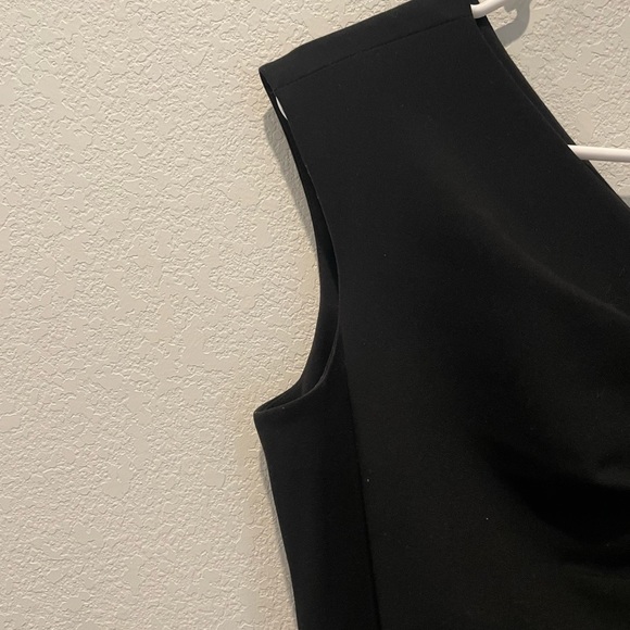 Black Calvin Klein BodyCon Mini Dress Gold Zipper Size 4 - Picture 11 of 11